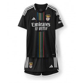 Baby Fußballbekleidung Benfica Auswärtstrikot 2023-24 Kurzarm (+ kurze hosen)